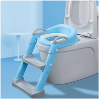Asiento Reductor De Escalera Para Baño Azul