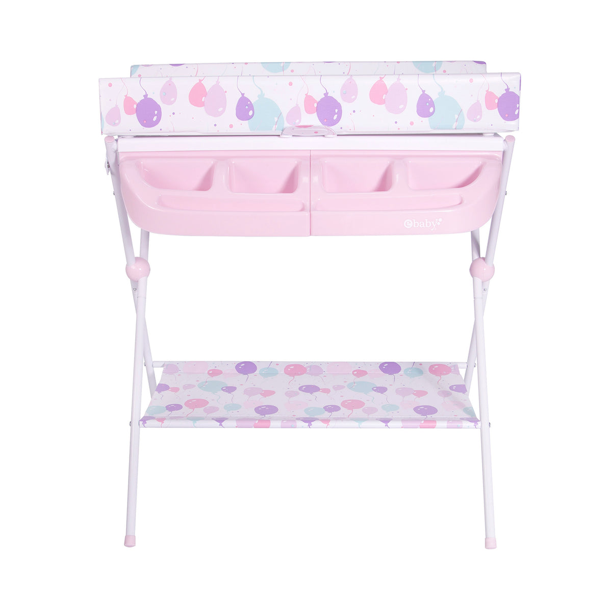 Bañera Con Cambiador Maxi-EB830 Celeste Globos