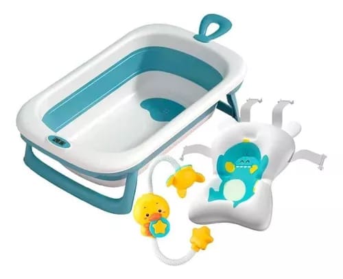 Bañera Plegable Con Regadera y Malla Soporte Maxibaby