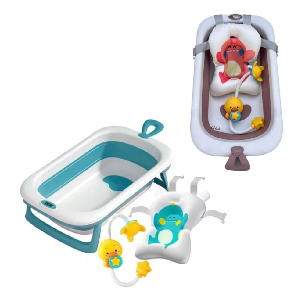 Bañera Plegable Con Regadera y Malla Soporte Maxibaby
