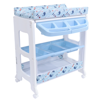 Bañera Con Cambiador Ebaby Natiel EB-815 Azul Navi
