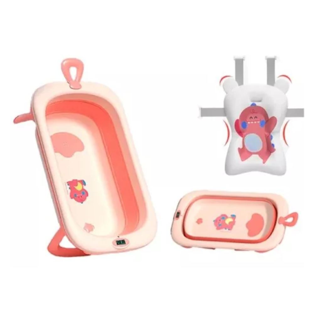 Bañera Con Termómetro Y Soporte De Espalda