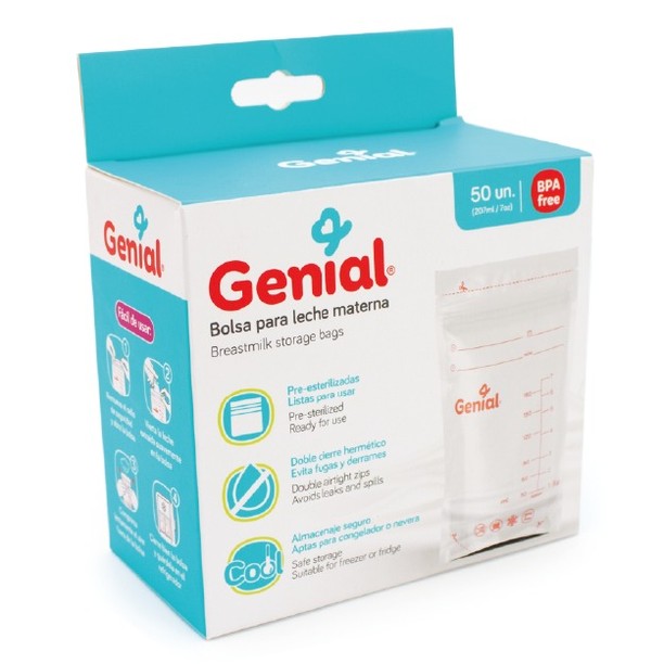 Bolsas Recolectoras Para Leche Materna Genial x25 o 50 Unds