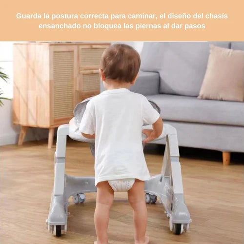 Caminador Andadera 2 en 1 Interactivo Timón Interactivo