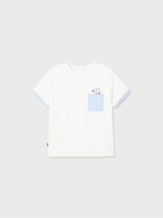 Camiseta Perrito con Bolsillo Mayoral 1018