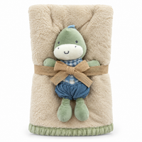 Cobija Americana Peluche Apego Set Chickpea Dinosaurio
