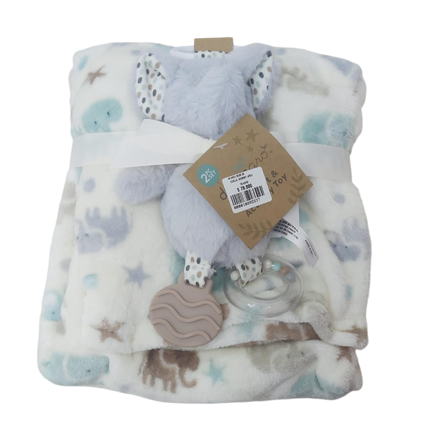 Cobija Elefante Con Apego Elefantico Sonajero