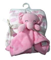 Cobija Elefante Con Apego Rosada