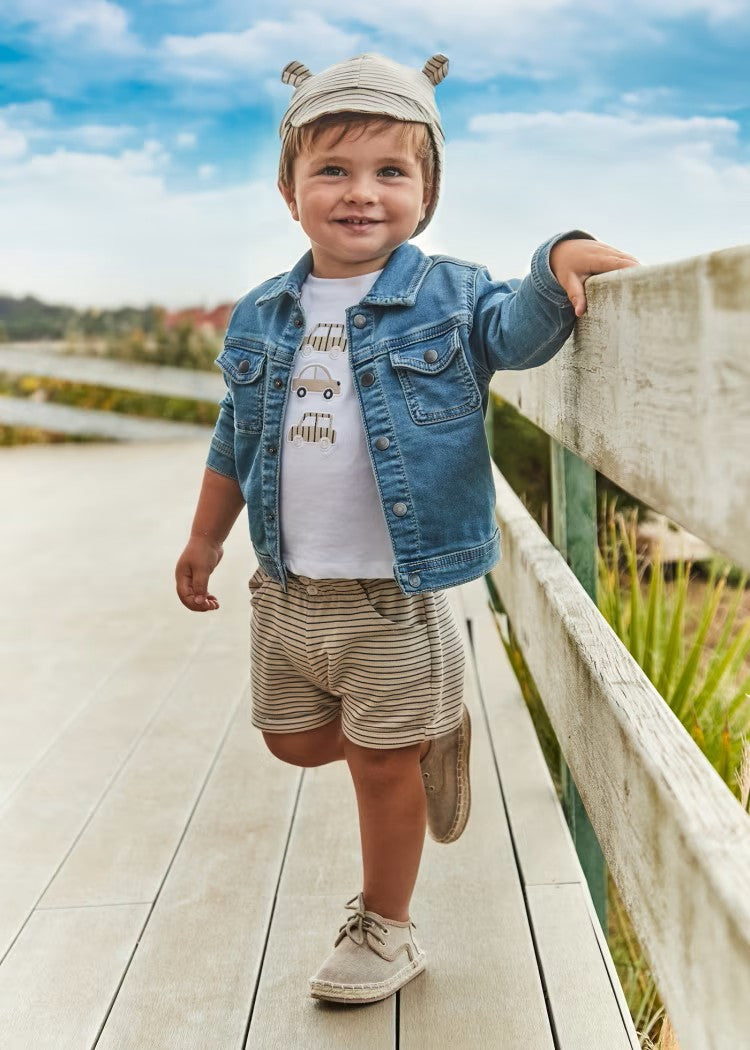 Conjunto 3 Piezas Camiseta Gorra y Short Mayoral 1651 Niño