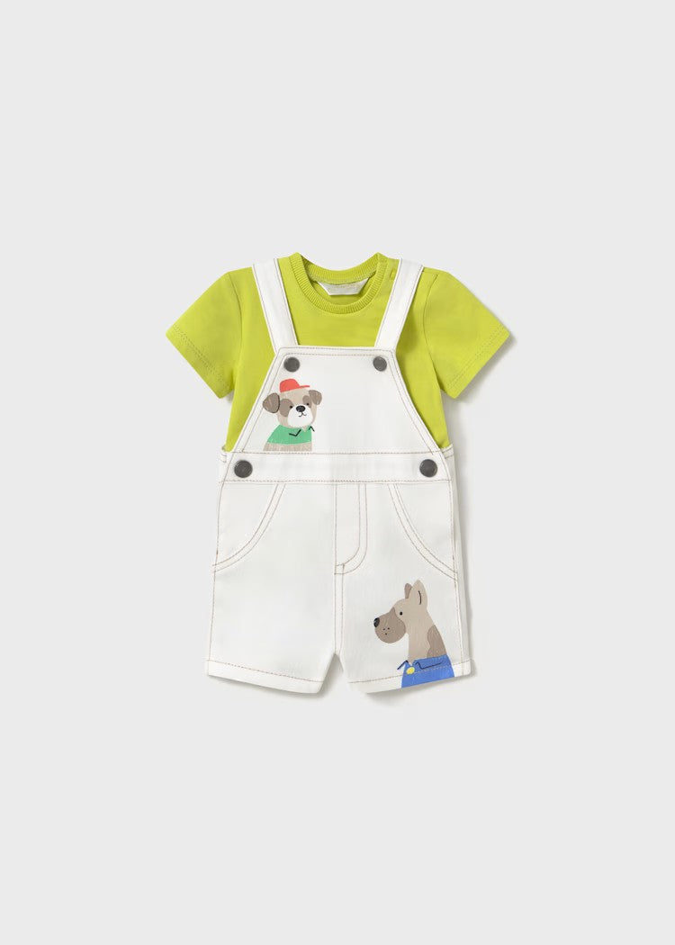 Conjunto Braga y Camiseta Perritos 2 Piezas Mayoral 1622 Niño