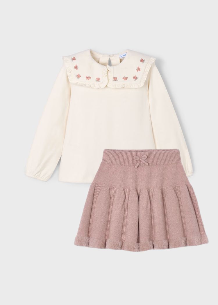 Conjunto Falda y Blusa Tulipanes Mayoral 4904/4134 Niña