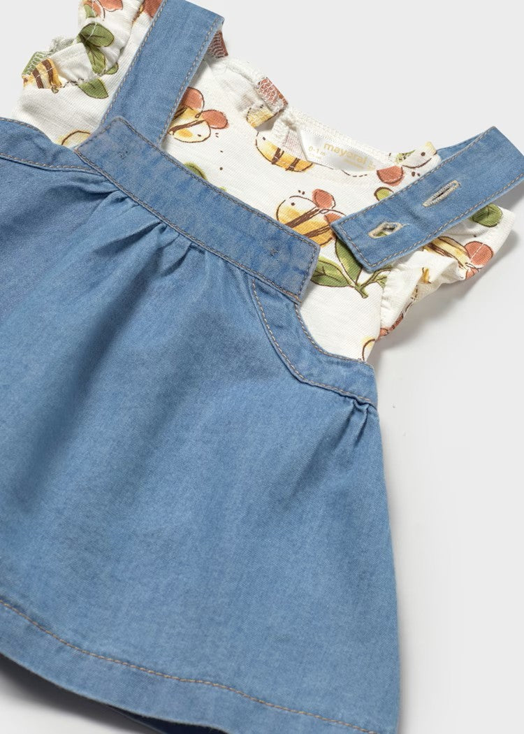 Conjunto Vestido Braga Abejitas Mayoral Niña