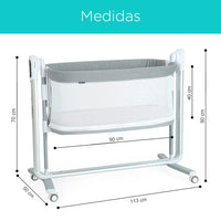 Cuna Colecho Multifuncional 5 Niveles Antirreflujo Pupikids