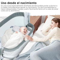 Cuna Colecho Multifuncional 5 Niveles Antirreflujo Pupikids