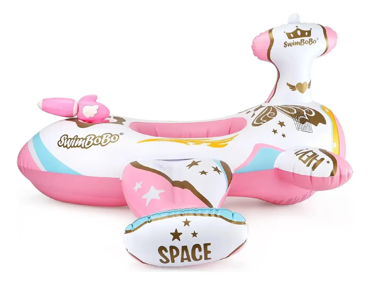 Flotador Inflable Bebé Juguete Natación Avión Capota