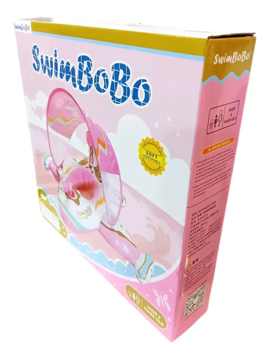 Flotador Inflable Bebé Juguete Natación Avión Capota