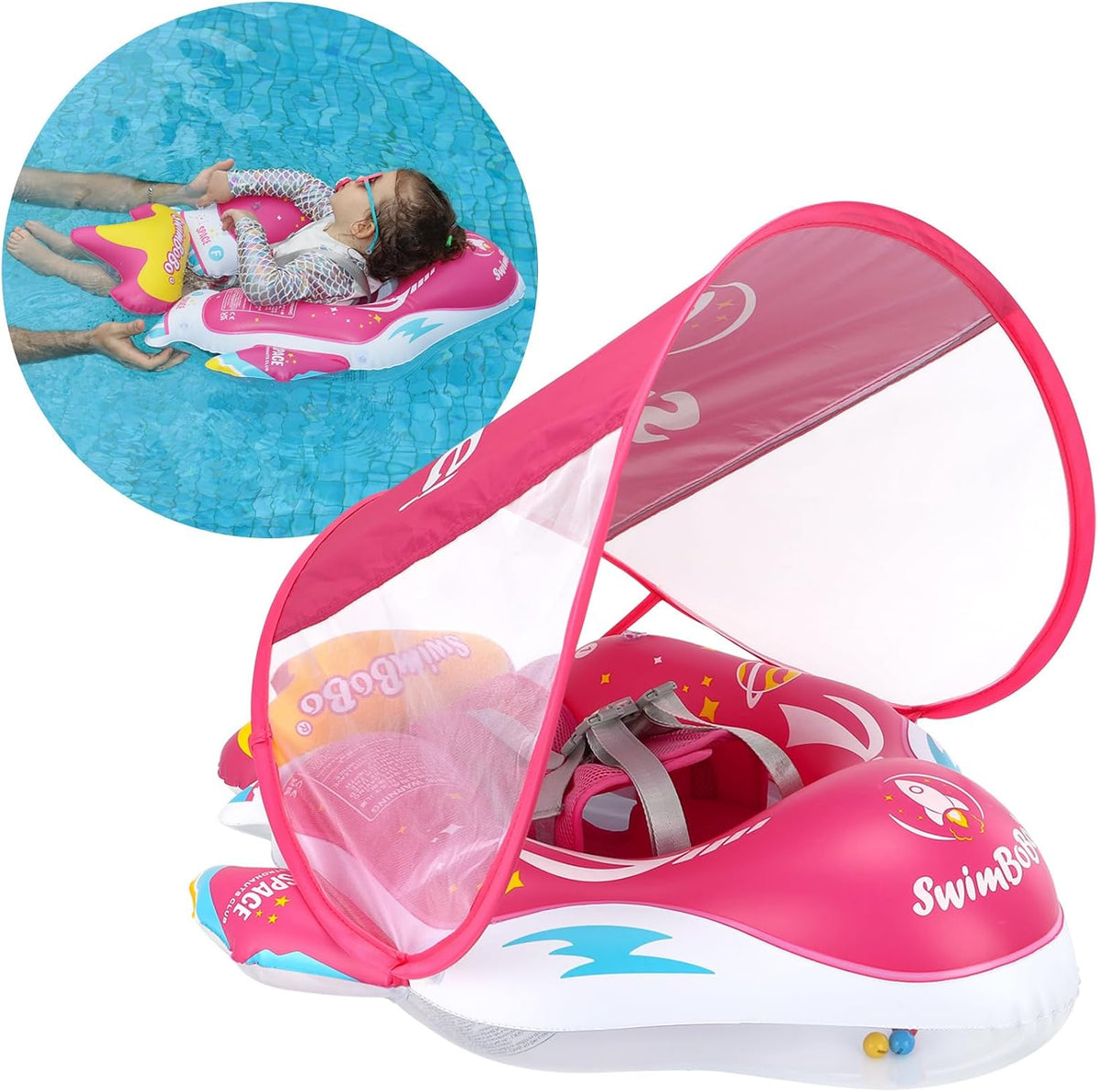 Flotador Inflable Bebé Juguete Natación Techo