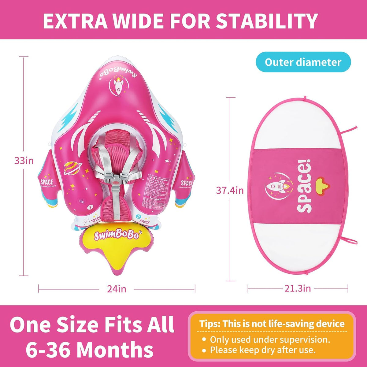 Flotador Inflable Bebé Juguete Natación Techo