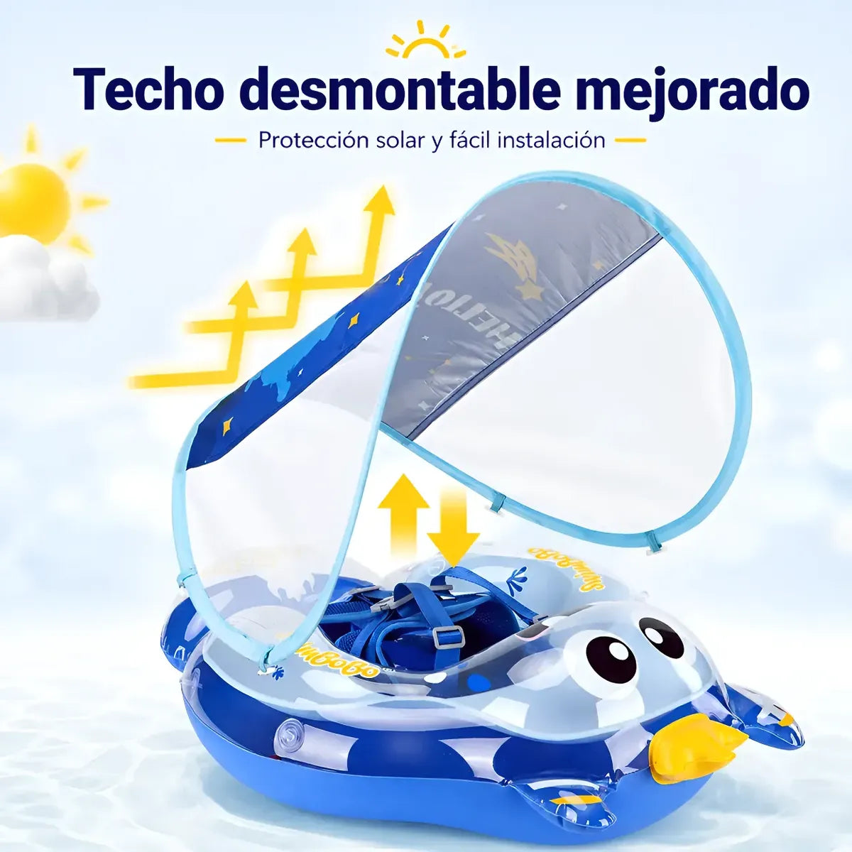 Flotador Inflable Bebé Juguete Natación Techo