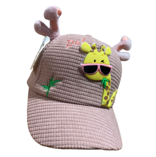 Gorra Con Visera Jirafa Con Orejas