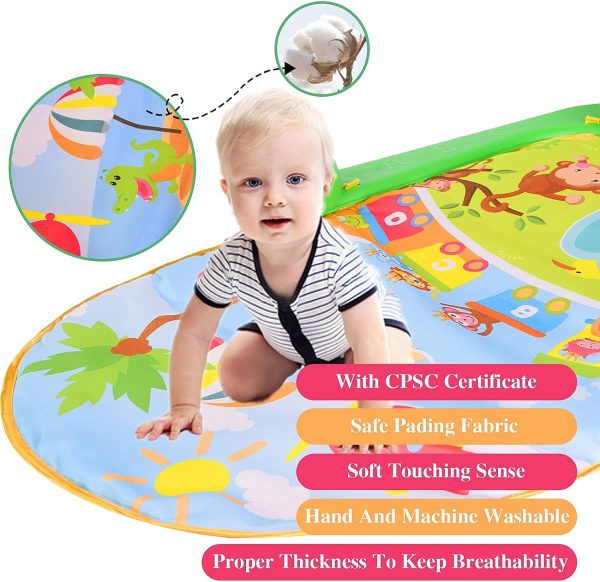 Gimnasio Piano Tapete Musical Kangu Baby Azul