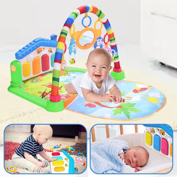 Gimnasio Piano Tapete Musical Kangu Baby Azul
