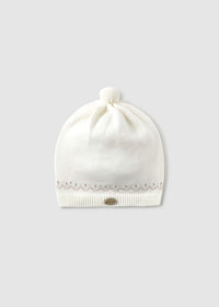 Gorro Tejido Algodón Recién 9936 Blanco