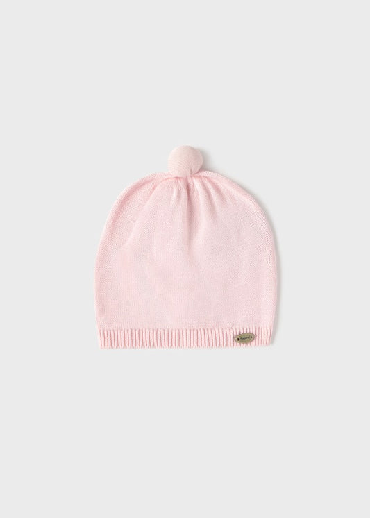 Gorro Tejido Algodón Recién 9936 Rosa