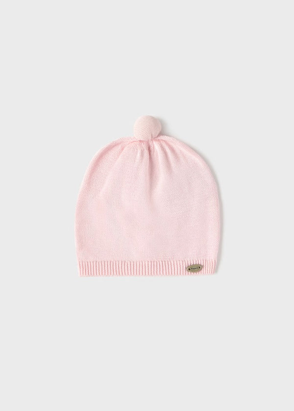 Gorro Tejido Algodón Recién 9936 Rosa