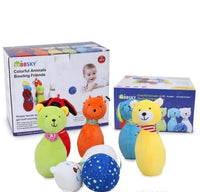 Juego De Bolos En Felpa De Animalitos