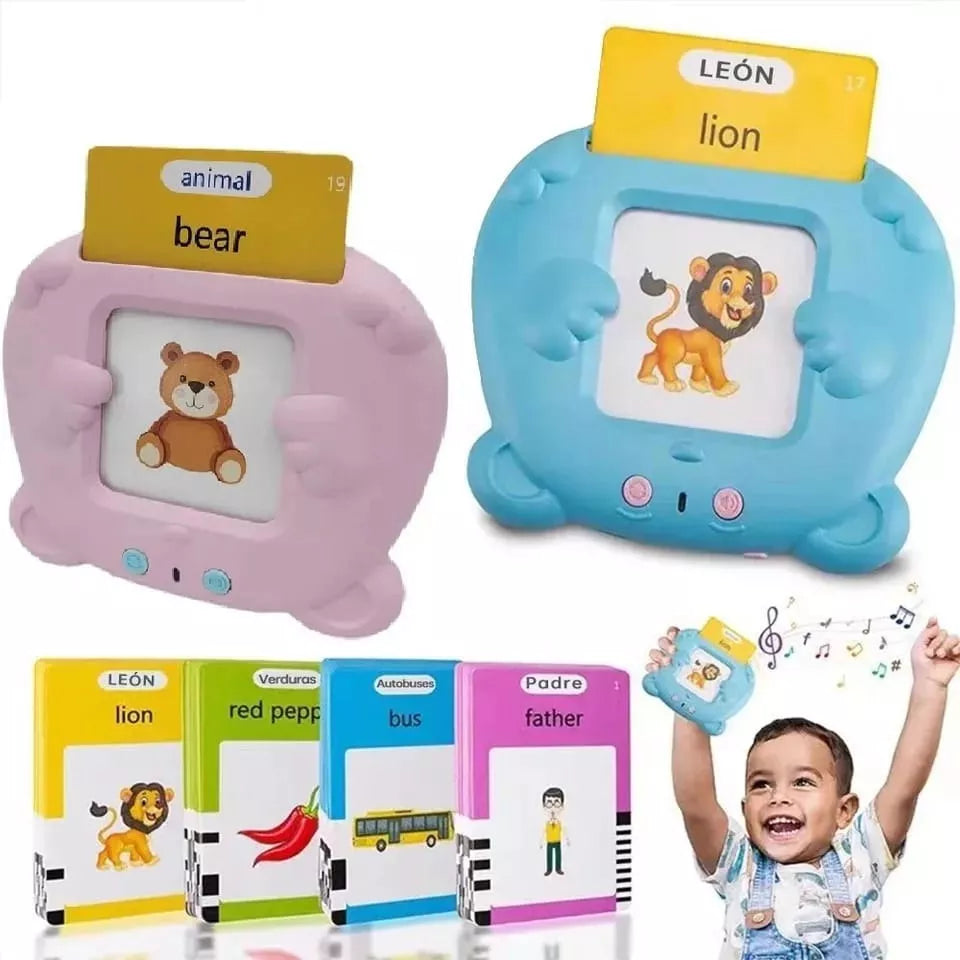 Juguete De Tarjetas Sonido Español/ingles Educación Temprana