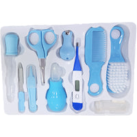 Set De Limpieza 10 Piezas Con Estuche Celeste