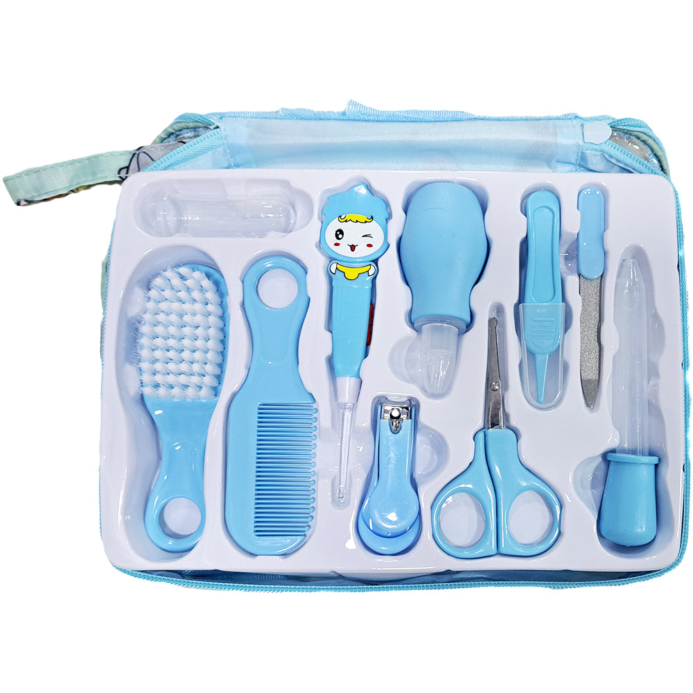 Set De Limpieza 10 Piezas Con Estuche Celeste Disney