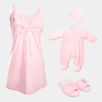 Set Pijama Materna Trio Postparto