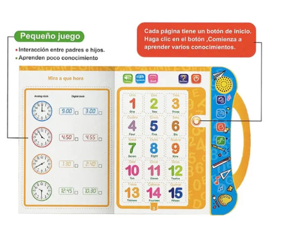 Libro De Estudio Interactivo Para Niños