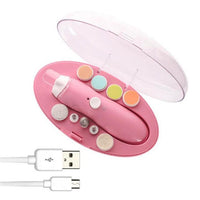 Lima Eléctrica Recargable Con Estuche Para Bebé Rosa