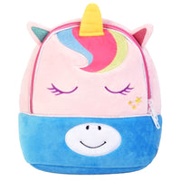 Mochila Infantil Para Niños En Felpa Unicornio
