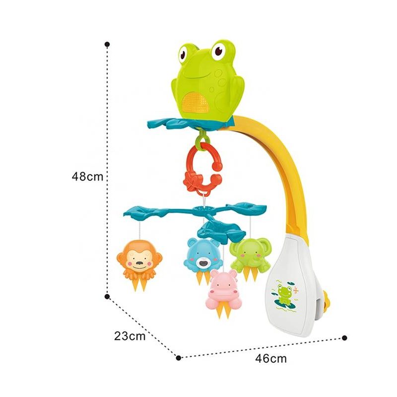 Móvil Para Cuna 360° Con Proyector Modelo Huanger Sapo