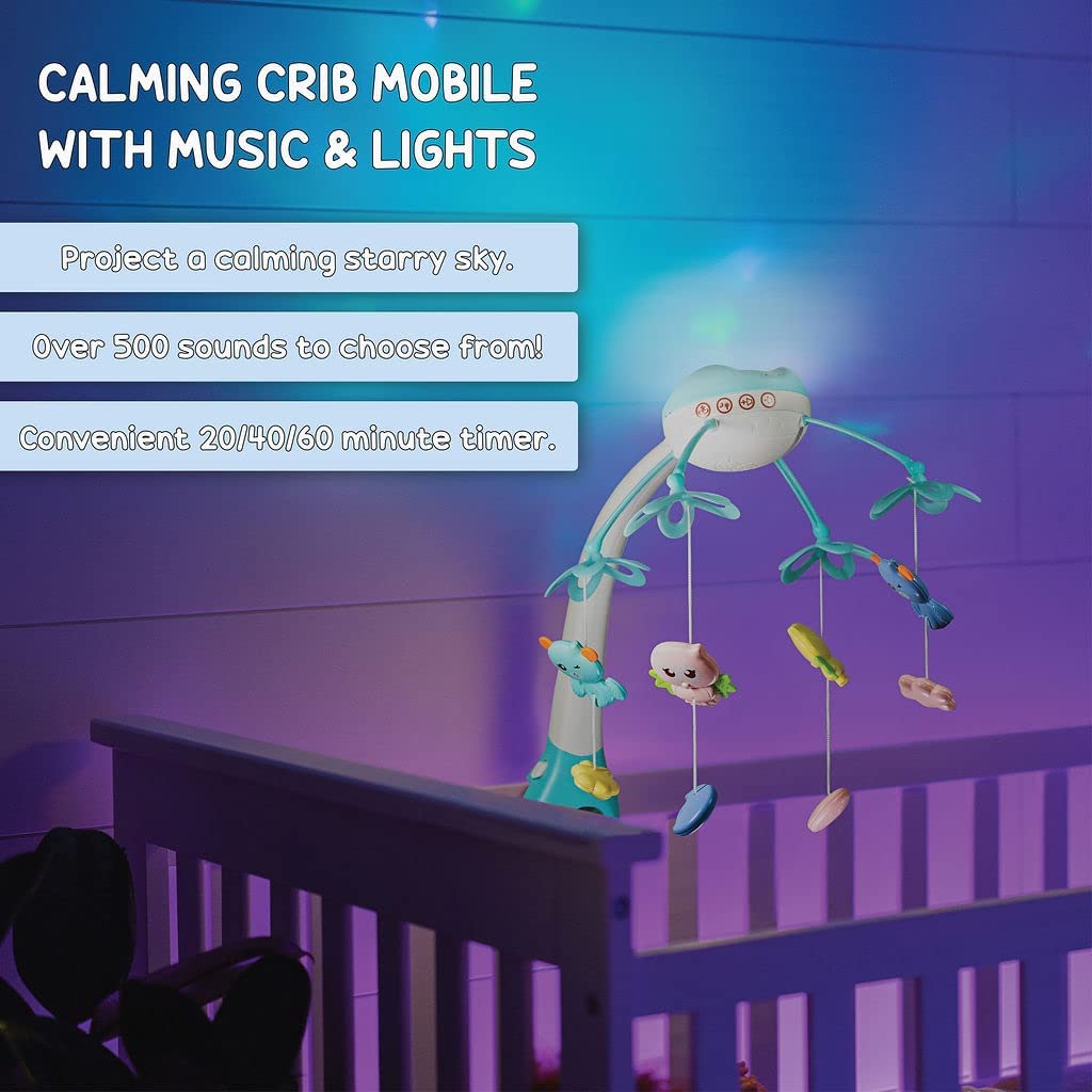 Móvil De Bebé Musical Con Proyector 360° Para Cuna