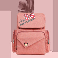 Pañalera Tipo Morral Disney Baby Rosada Mate