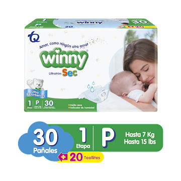 Pañal Winny Ultratim Sec P Etapa 1 x30 Unds