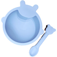 Plato Hondo Siliconado Con Cuchara