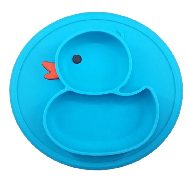 Plato Siliconado Doble Compartimiento Patico