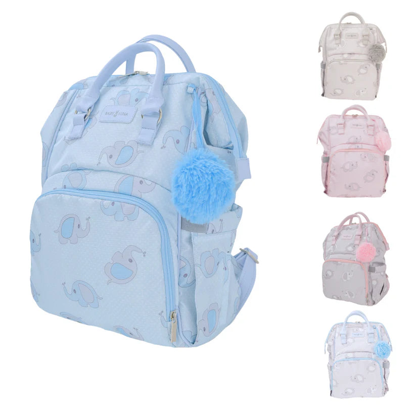 Pañalera Tipo Morral Baby Luna Elefante