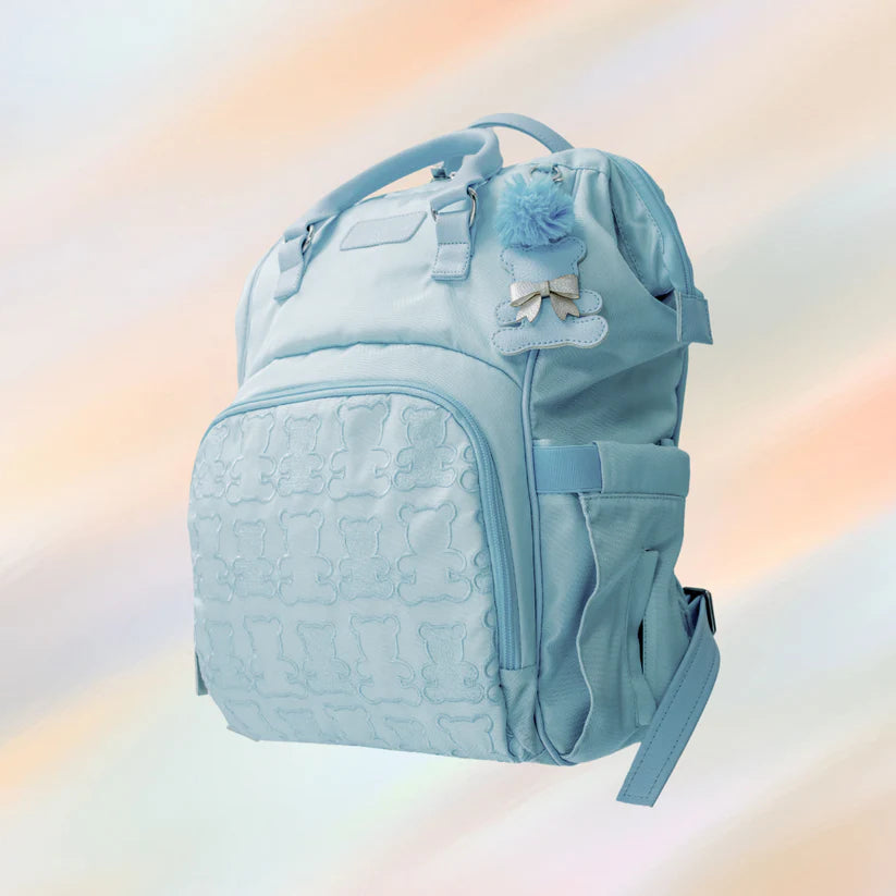 Pañalera Tipo Morral Baby Luna Osos Ternura Pastel