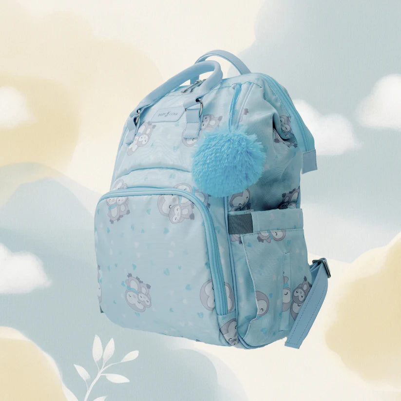Pañalera Tipo Morral Baby Luna Pingüino