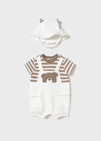 Pelele Osito Braga Con Gorrito Mayoral 1606