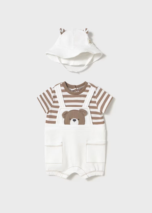 Pelele Osito Braga Con Gorrito Mayoral 1606