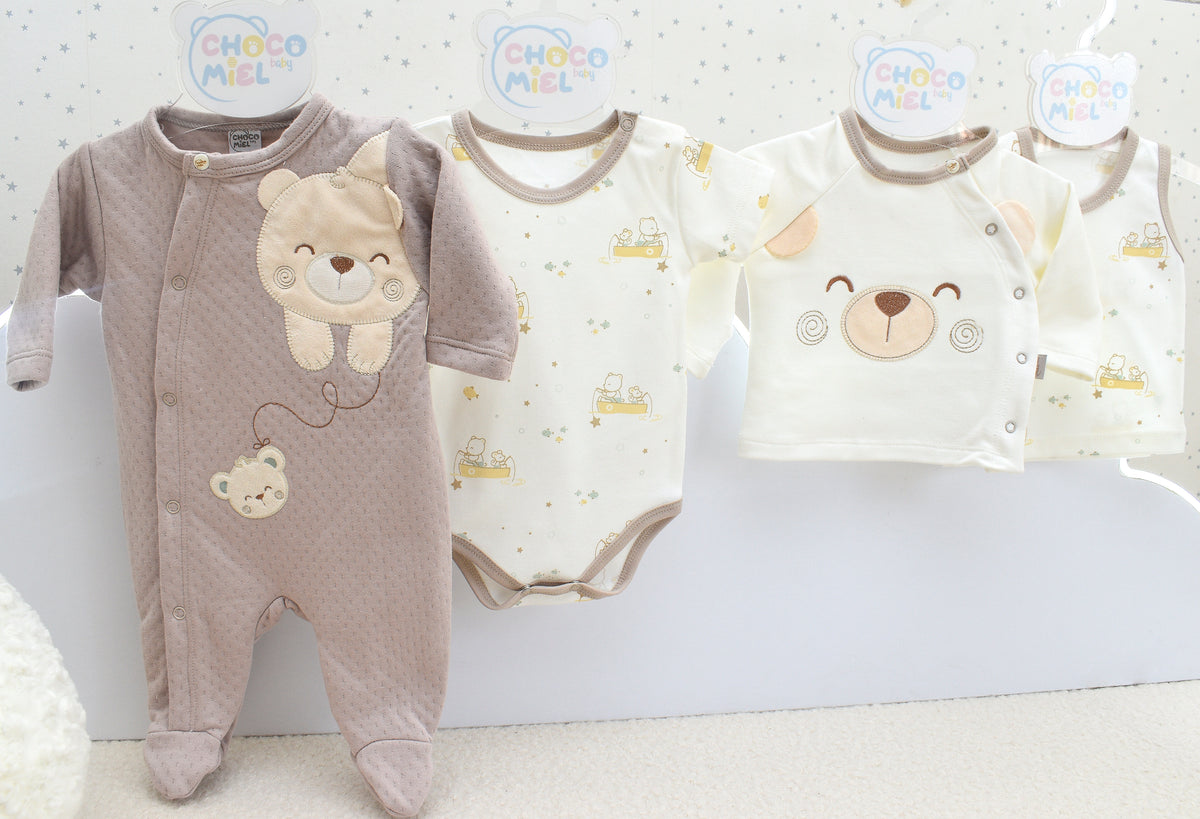 Primer Día Barquito de Osos Deluxe Niño 838 Chocomiel