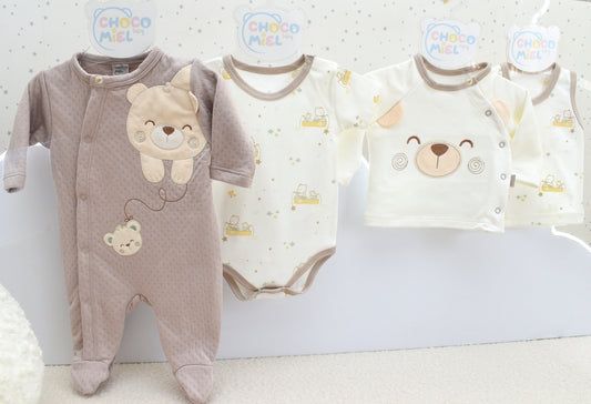 Primer Día Barquito de Osos Deluxe Niño 838 Chocomiel